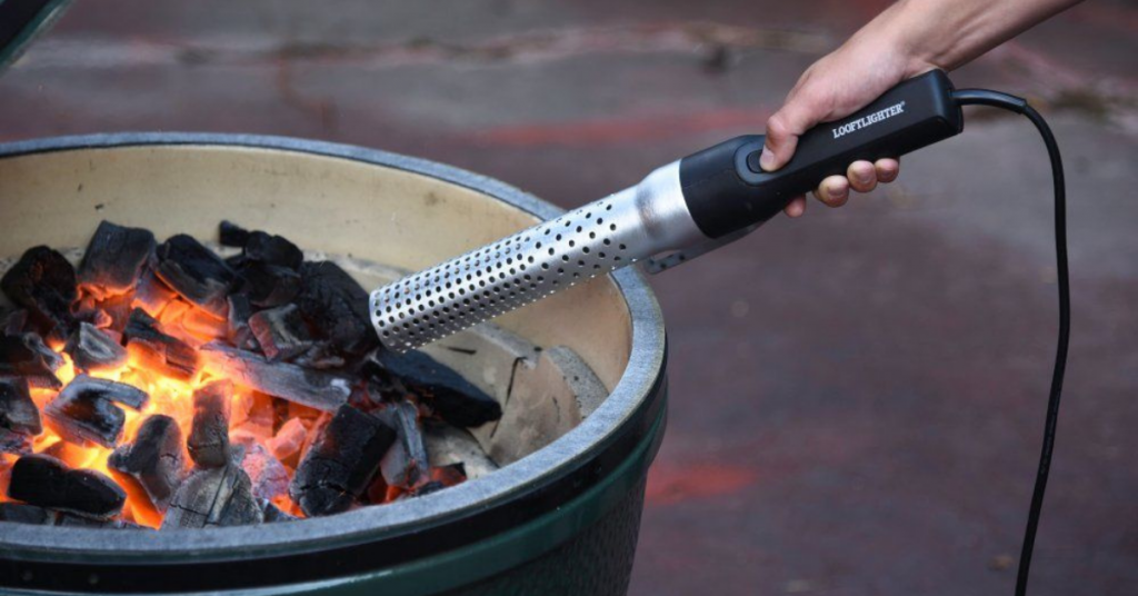 electric start charcoal grill