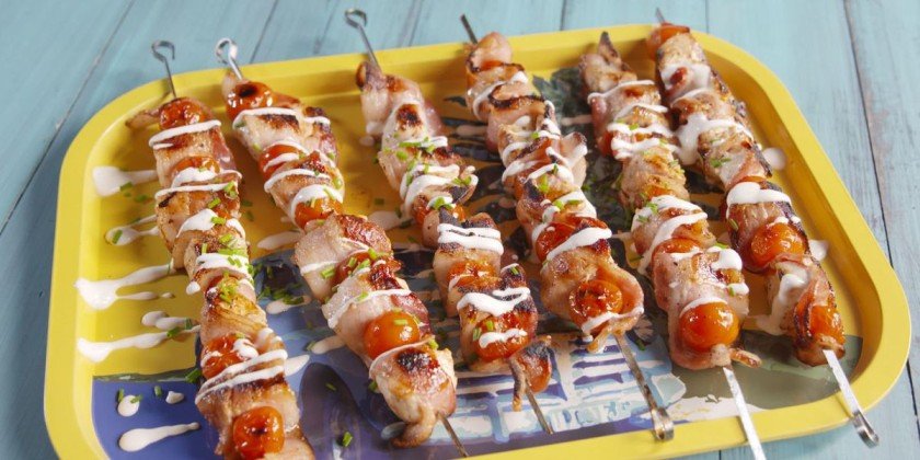 Chicken Bacon Ranch Kababs